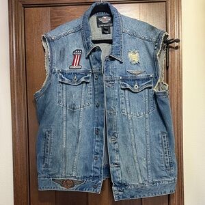 Harley-Davidson Denim Patch Vest